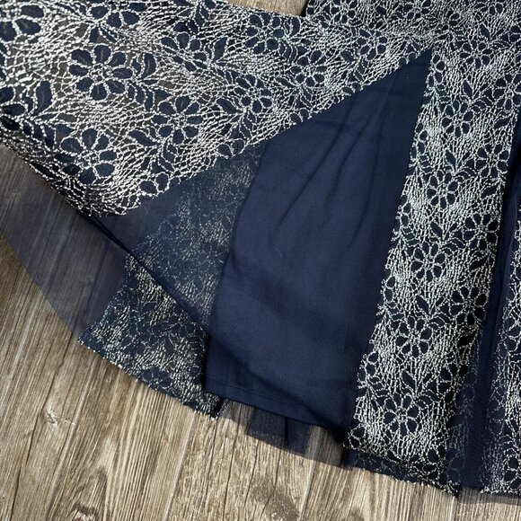 Vintage Y2k 90s Whimsigoth Fairy Maxi Dress Embroidered Plus 2X Sheer Mermaid - Picture 5 of 12